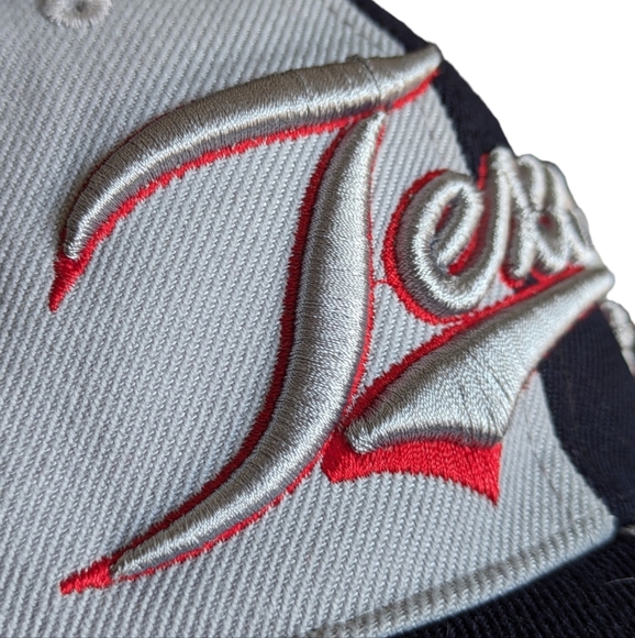 Vintage Texas Embroidered Hat Grey and Black Sams Cap Adjustable - Picture 2 of 13